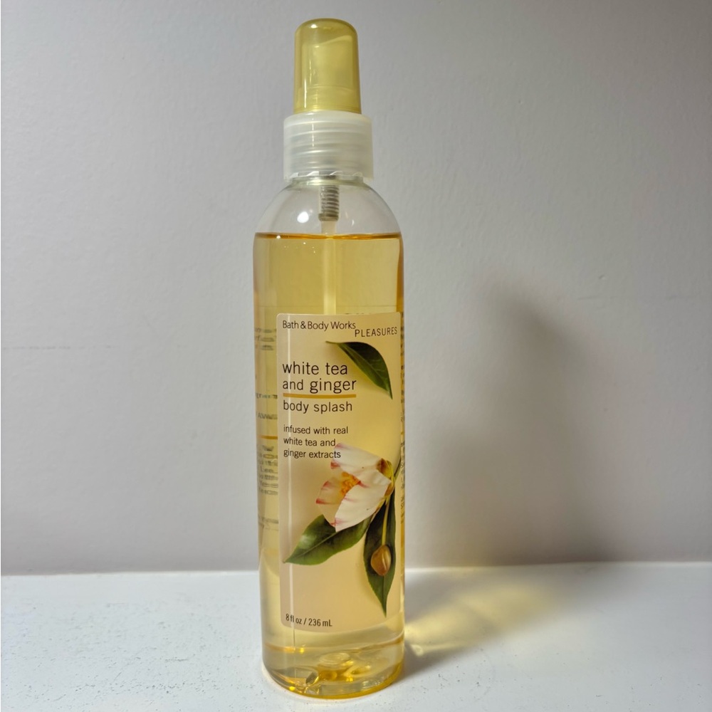 Bath & Body Works White Tea and Ginger Body Splash 8oz Rare Discontinued